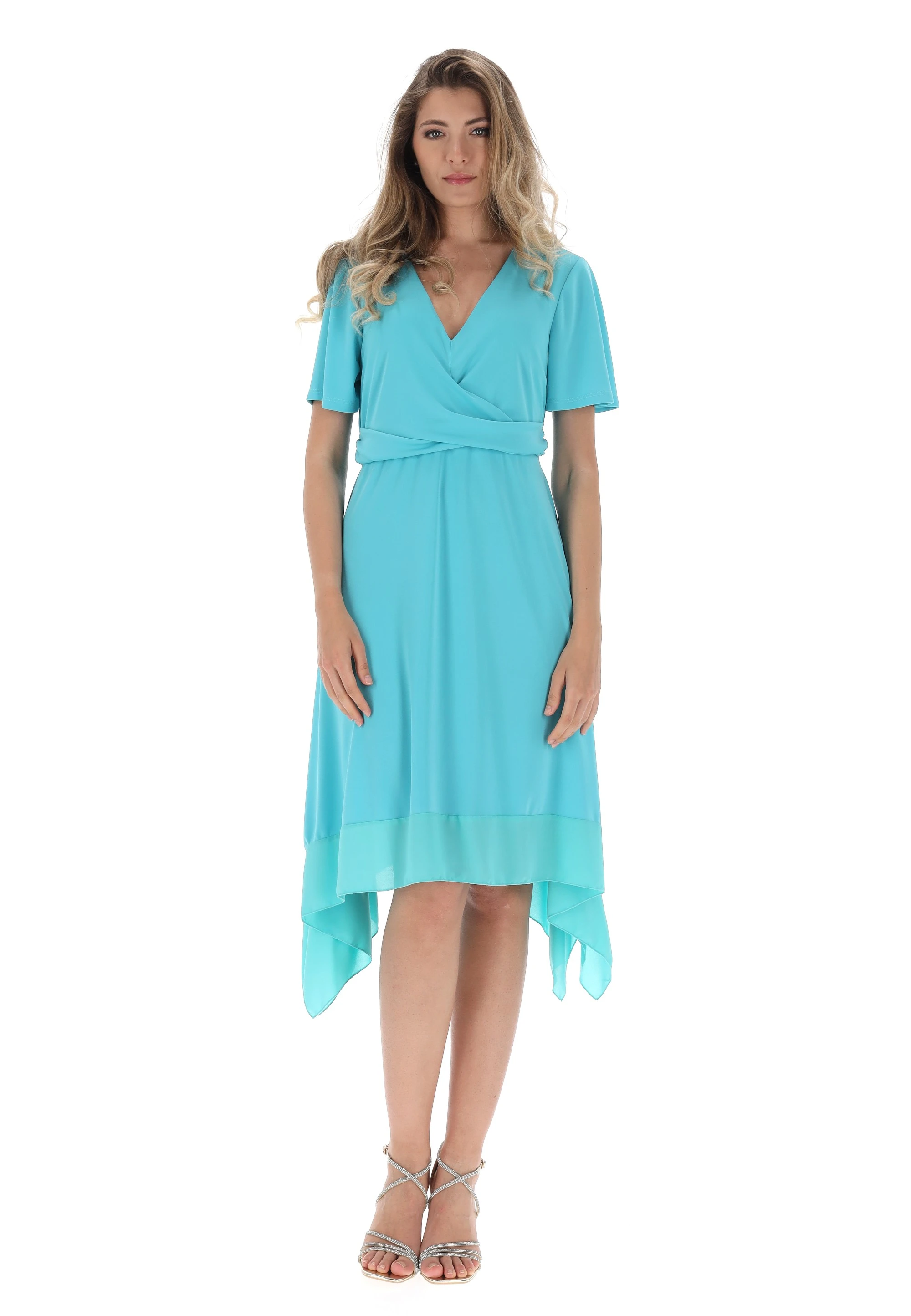 Vestito svasato con incrocio Lizalù